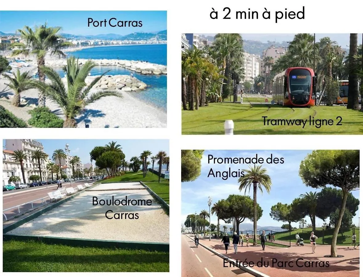 Appartamento Terrasse Vue Mer à 50 m Nizza Francia