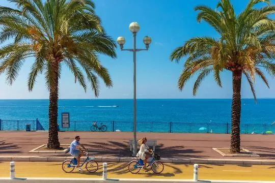 Terrasse Vue Mer Plage A 50 M Parking Nice Apartment
